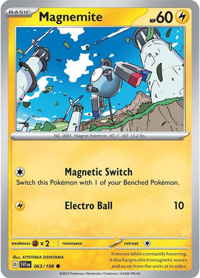 Magnemite (063/198) [Scarlet &amp; Violet: Conjunto básico] 