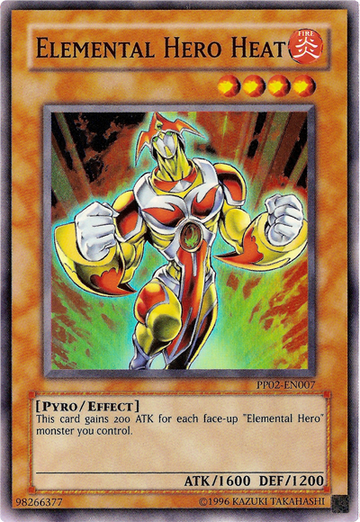 Héroe elemental Heat [PP02-EN007] Súper raro 