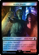 Alien Angel // Food (0058) Double-Sided Token (Surge Foil) [Doctor Who Tokens]-1