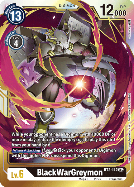 BlackWarGreymon [BT2-112] [Lanzamiento de la versión especial de refuerzo 1.5] 