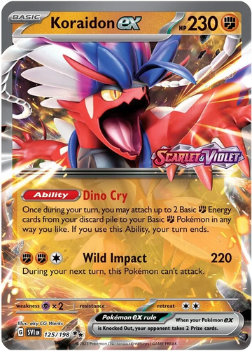 Koraidon ex (125/198) (Estampado) [Scarlet &amp; Violet: Base Set] 