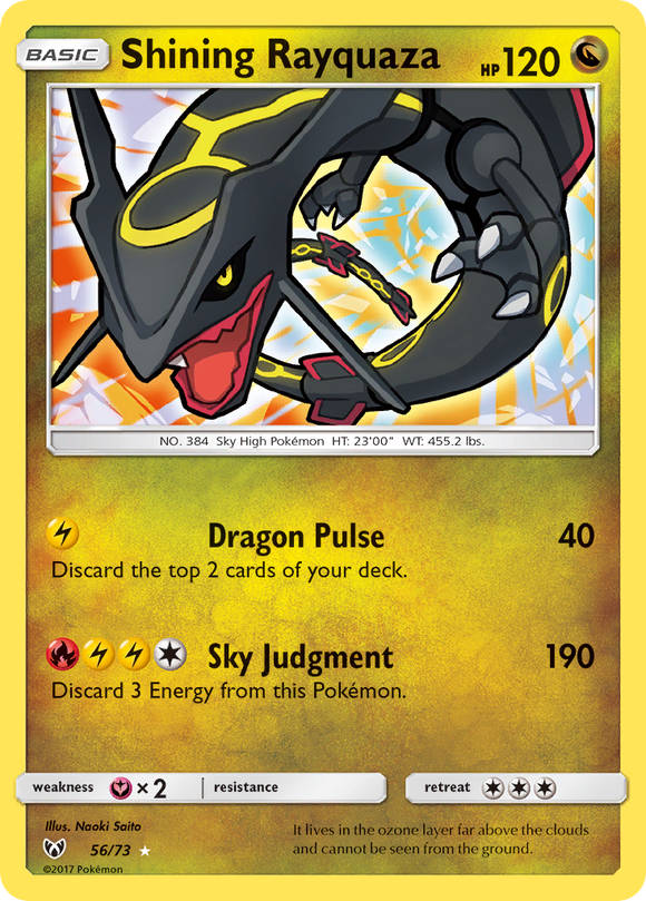 Rayquaza resplandeciente (56/73) [Sol y Luna: Leyendas resplandecientes] 