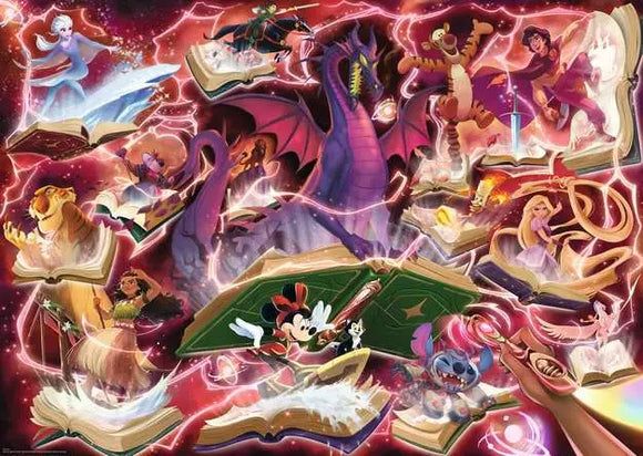 Adult puzzle 1000 pieces - Disney Lorcana TCG - Glimmers of the Realm: Ruby