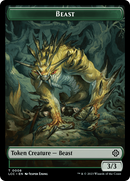 Beast // Merfolk (0003) Double-Sided Token [The Lost Caverns of Ixalan Commander Tokens]-1