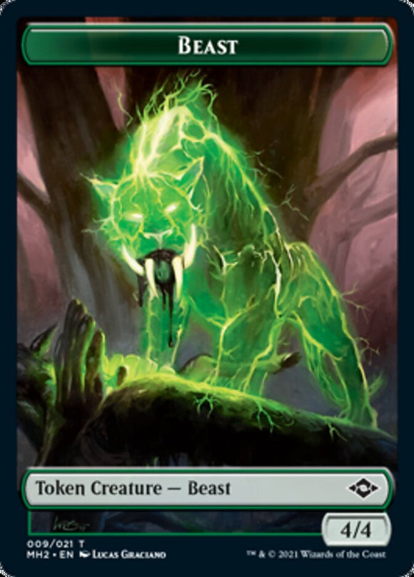 Bestia // Pista (14) Ficha de doble cara [Fichas de Modern Horizons 2] 