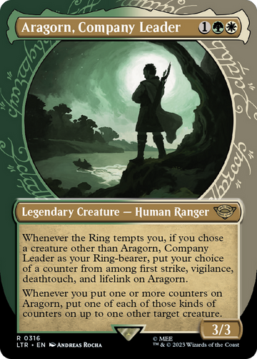 Aragorn, líder de la compañía (marco del anillo de exhibición) [El Señor de los Anillos: Cuentos de la Tierra Media] 