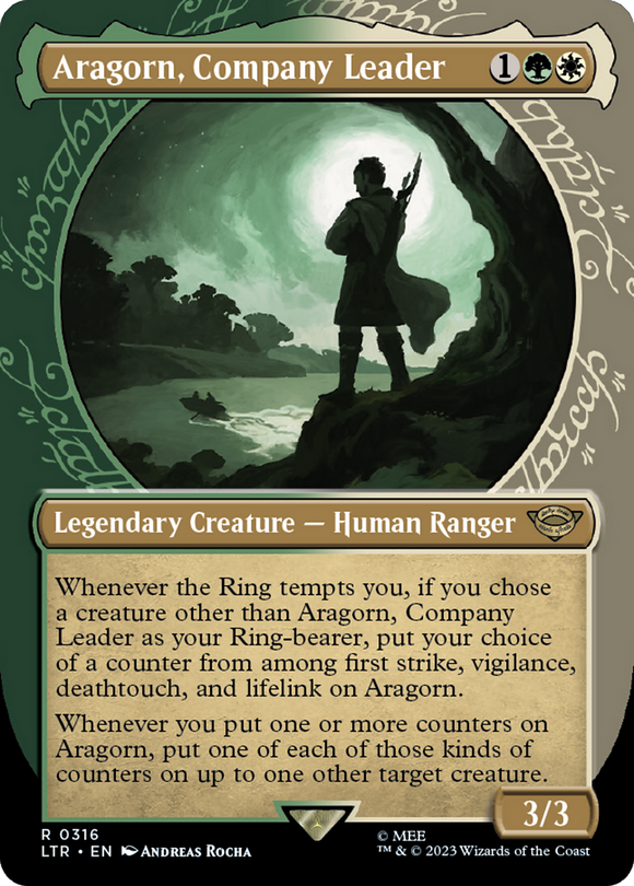 Aragorn, líder de la compañía (marco del anillo de exhibición) [El Señor de los Anillos: Cuentos de la Tierra Media] 