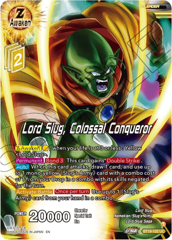 Lord Slug, conquistador colosal (BT19-102) [Ambición del luchador] 