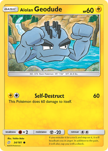 Geodude de Alola (34/181) [Sol y Luna: Formen equipo] 