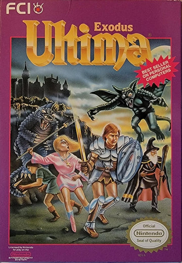 Red Fox Gaming - Hickory - Ultima Exodus - Video Game - NES