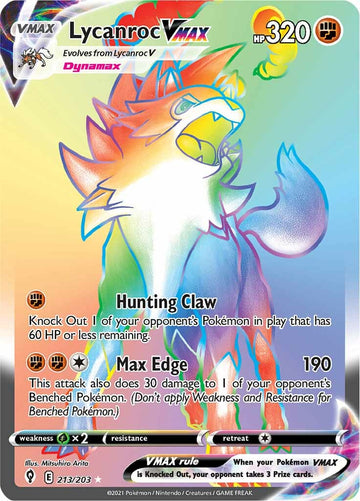 Lycanroc VMAX (213/203) [Espada y escudo: Cielos en evolución] 