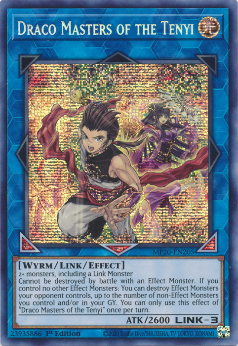 Maestros Draco del Tenyi [MP20-EN205] Prismático Secreto Raro 