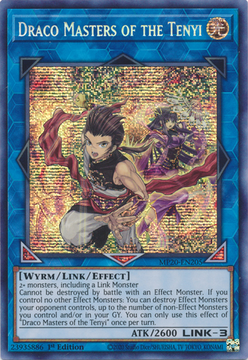 Maestros Draco del Tenyi [MP20-EN205] Prismático Secreto Raro 