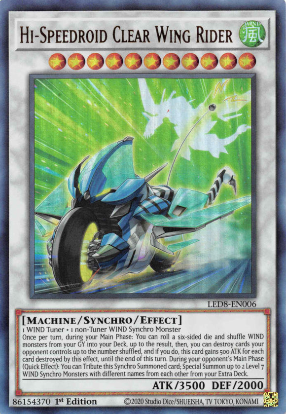 Hi-Speedroid Clear Wing Rider [LED8-EN006] Ultra raro 