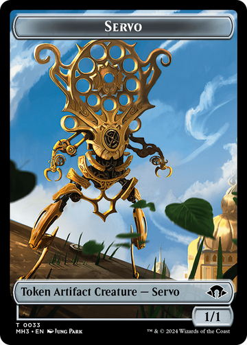 Aetherborn (Ripple Foil) // Servo Double-Sided Token [Modern Horizons 3 Commander Tokens] - 0