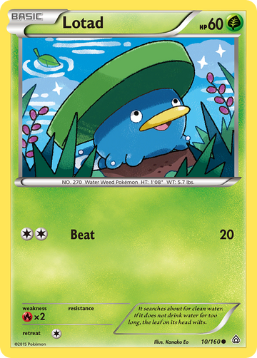 Lotad (10/160) [XY: Choque primigenio] 