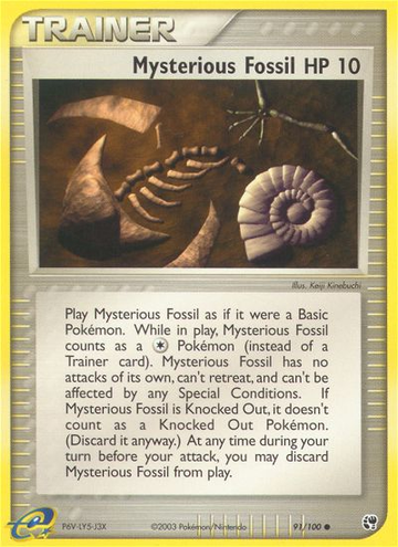 Fósil misterioso (91/100) [EX: Tormenta de arena] 