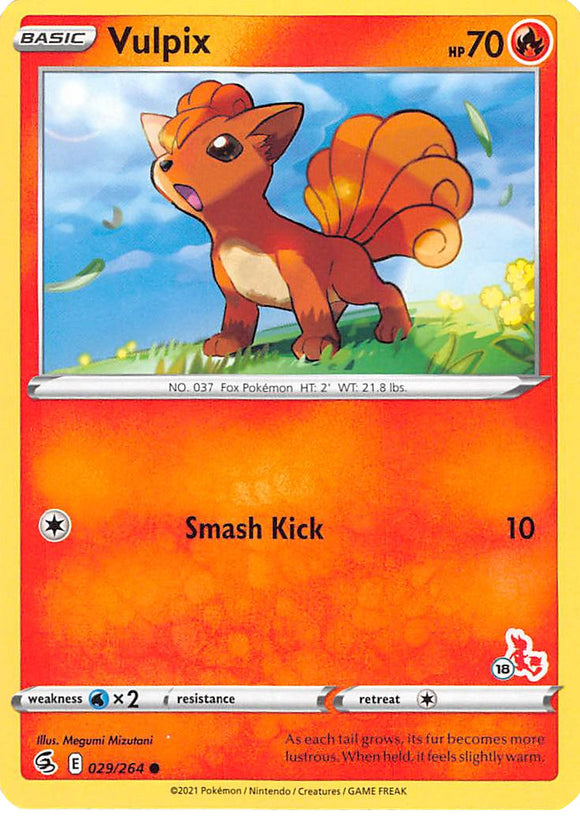 Vulpix (029/264) (Sello de Cinderace n.° 18) [Academia de batalla 2022] 