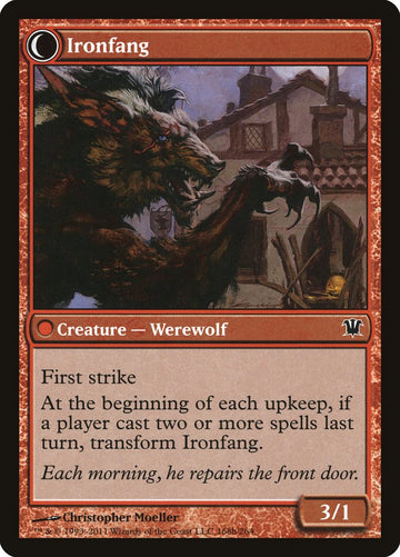 Village Ironsmith // Ironfang [Innistrad] - 0