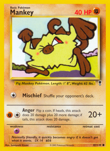 Mankey (81/110) [Colección legendaria] 