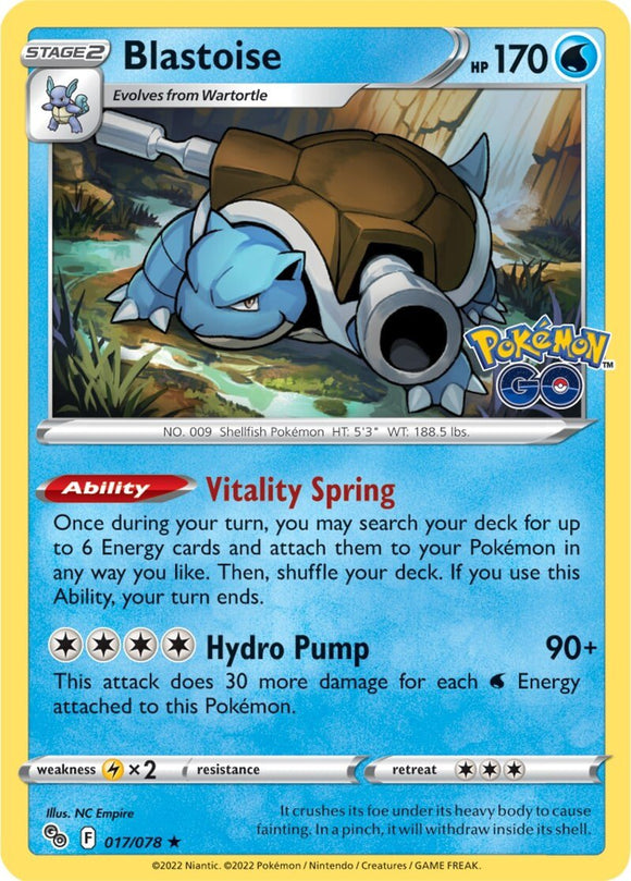 Blastoise (017/078) [Pokémon GO] 