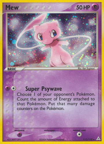 Mew (111/110) [EX: Fantasmas de Holon] 