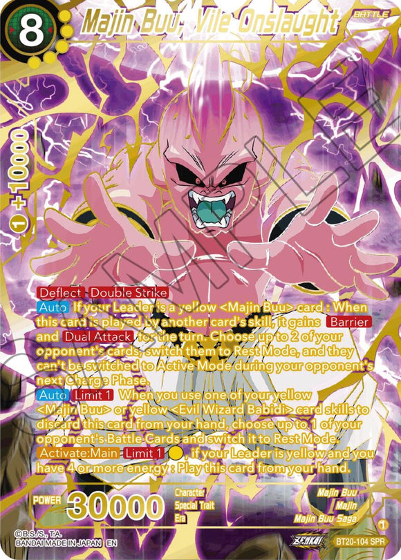 Majin Buu, Ataque vil (SPR) (BT20-104) [Poder absorbido] 