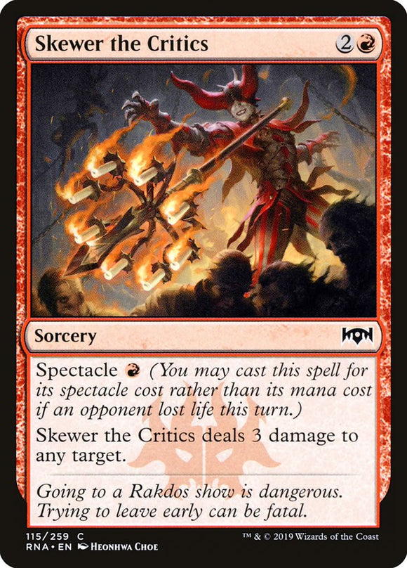 Ensartar a los críticos [La lealtad de Ravnica] 