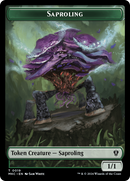 Saproling // Manifest Double-Sided Token [Murders at Karlov Manor Commander Tokens]-1