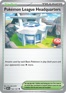 Sede de la Liga Pokémon (192/197) [Scarlet &amp; Violet: Llamas obsidianas] 