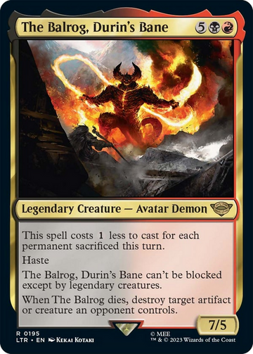 El Balrog, la perdición de Durin [El Señor de los Anillos: Cuentos de la Tierra Media] 