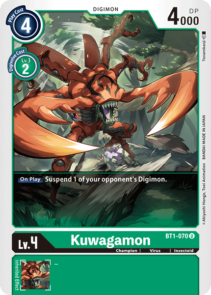 Kuwagamon [BT1-070] [Lanzamiento de la versión especial Booster 1.0] 