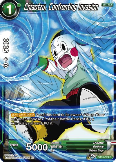 Chiaotzu, Enfrentando la Invasión (BT15-079) [Duelo Saiyajin] 