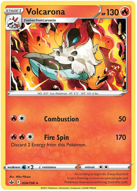 Volcarona (024/198) [Sword & Shield: Chilling Reign]