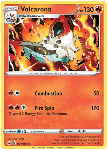 Volcarona (024/198) [Espada y escudo: Reinado escalofriante] 