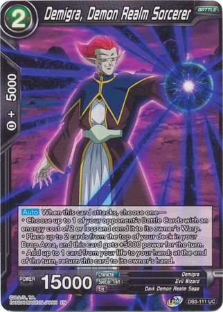 Demigra, hechicero del reino de los demonios (DB3-111) [Fuerza gigante] 