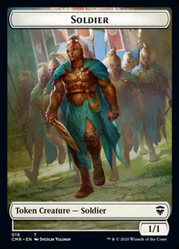 Ficha de dos caras de gato y soldado [Fichas de Commander Legends]  - 0
