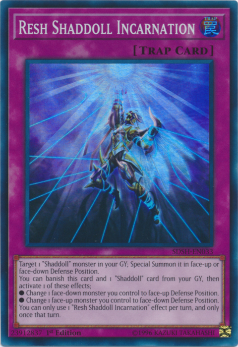 Encarnación de Resh Shaddoll [SDSH-EN033] Súper rara 