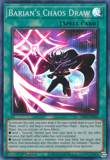 Robo de caos de Barian [LED9-EN005] Súper raro 