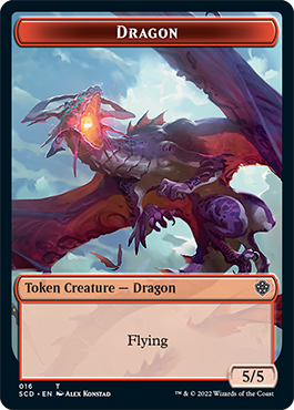 Dragon // Dragon Double-Sided Token [Starter Commander Decks] - 0