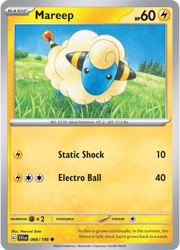 Mareep (066/198) [Scarlet &amp; Violet: Conjunto básico] 