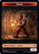 Dwarf // Food (16) Double-Sided Token [Throne of Eldraine Tokens]-1
