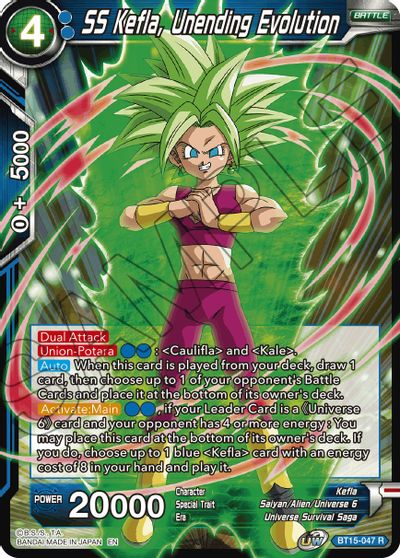 SS Kefla, evolución sin fin (BT15-047) [Duelo de los Saiyans] 