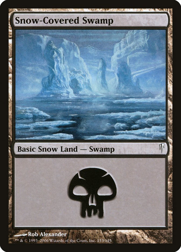 Pantano cubierto de nieve [ola de frío] 