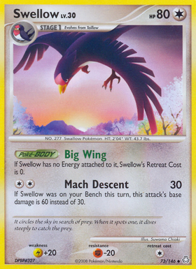 Swellow (73/146) [Diamante y Perla: Leyendas despertadas] 