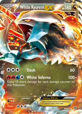 Kyurem EX blanco (96/135) [Blanco y negro: Tormenta de plasma] 