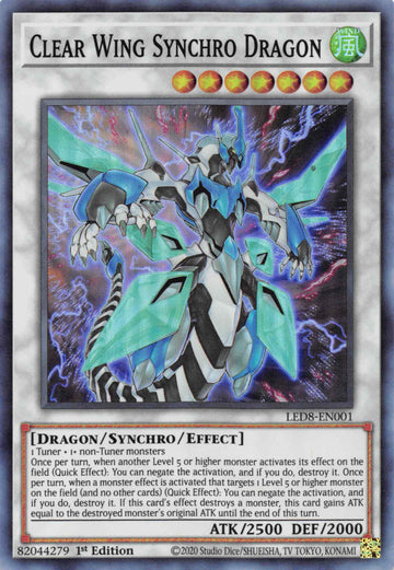 Dragón sincronizado de alas transparentes [LED8-EN001] Super raro 