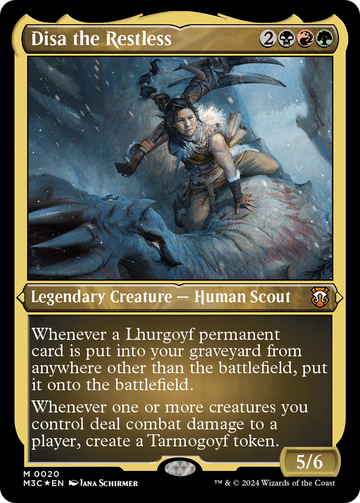 Disa la Inquieta (Grabado en papel metalizado) [Comandante de Modern Horizons 3] 