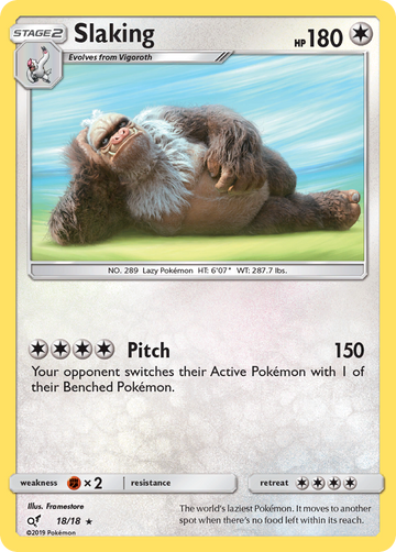 Slaking (18/18) [Sol y Luna: Detective Pikachu] 