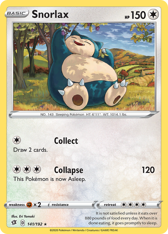 Snorlax (141/192) [Espada y escudo: choque rebelde] 